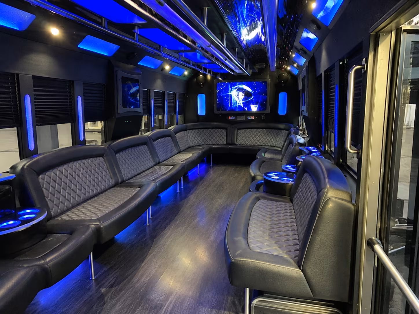 st petersburg 28 passenger party bus interior
