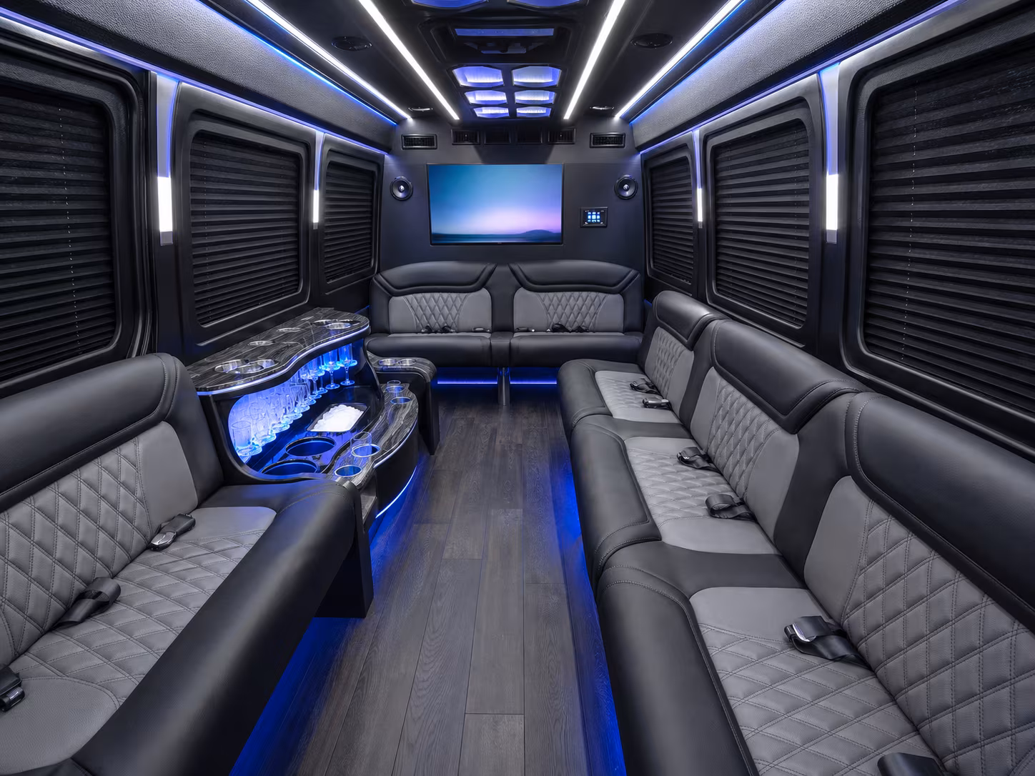 st petersburg 40 passenger party bus interior