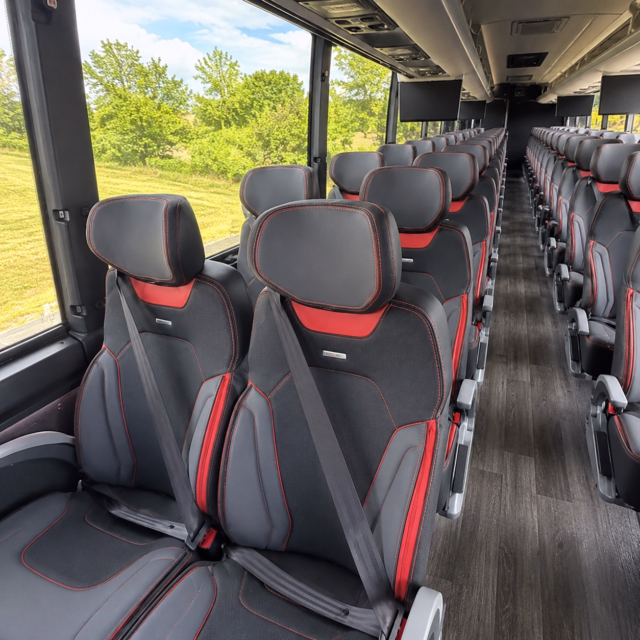 st petersburg charter bus rental inside
